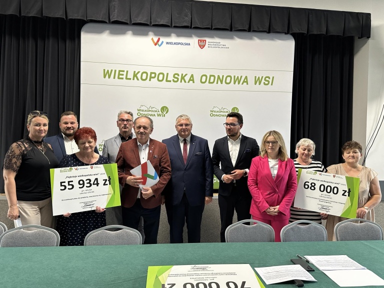 19 sołectw z powiatu konińskiego z dofinansowaniem  w ramach konkursu „Pięknieje Wielkopolska Wieś”