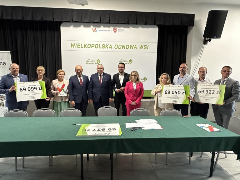 19 sołectw z powiatu konińskiego z dofinansowaniem  w ramach konkursu „Pięknieje Wielkopolska Wieś”