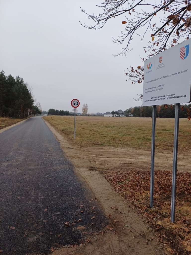 Przebudowa drogi dojazdowej do gruntów rolnych w m. Rosocha, gm. Golina