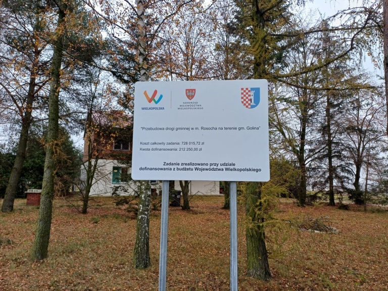 Przebudowa drogi dojazdowej do gruntów rolnych w m. Rosocha, gm. Golina