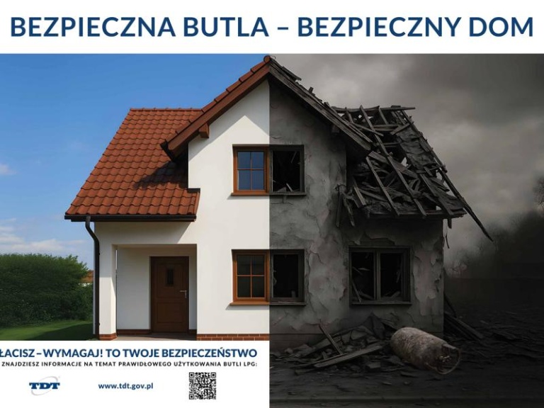 Bezpieczna butla - bezpieczny dom - kampania informacyjno-edukacyjna