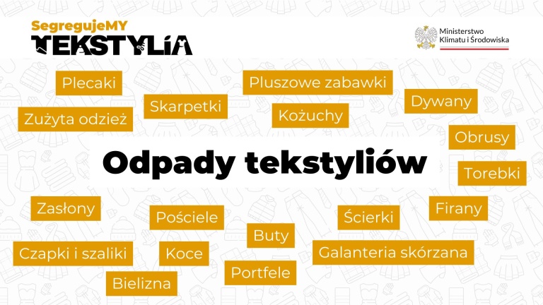 Zgodnie z wyjaśnieniami MKIŚ niektóre tekstylia można wyrzucić do odpadów zmieszanych. Nie wszystkie muszą trafić do PSZOK