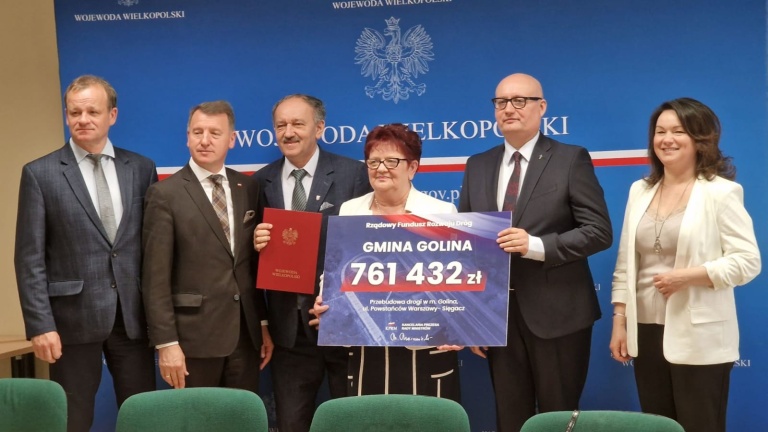 Gmina Golina otrzymała środki na przebudowę drogi w m. Golina