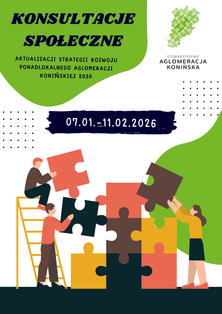 Konsultacje społeczne aktualizacji „Strategii Rozwoju Ponadlokalnego Aglomeracji Konińskiej 2030”
