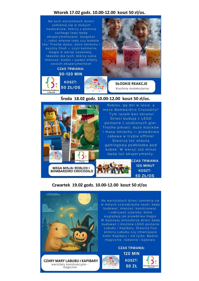 Ferie Zimowe w gminie Golina