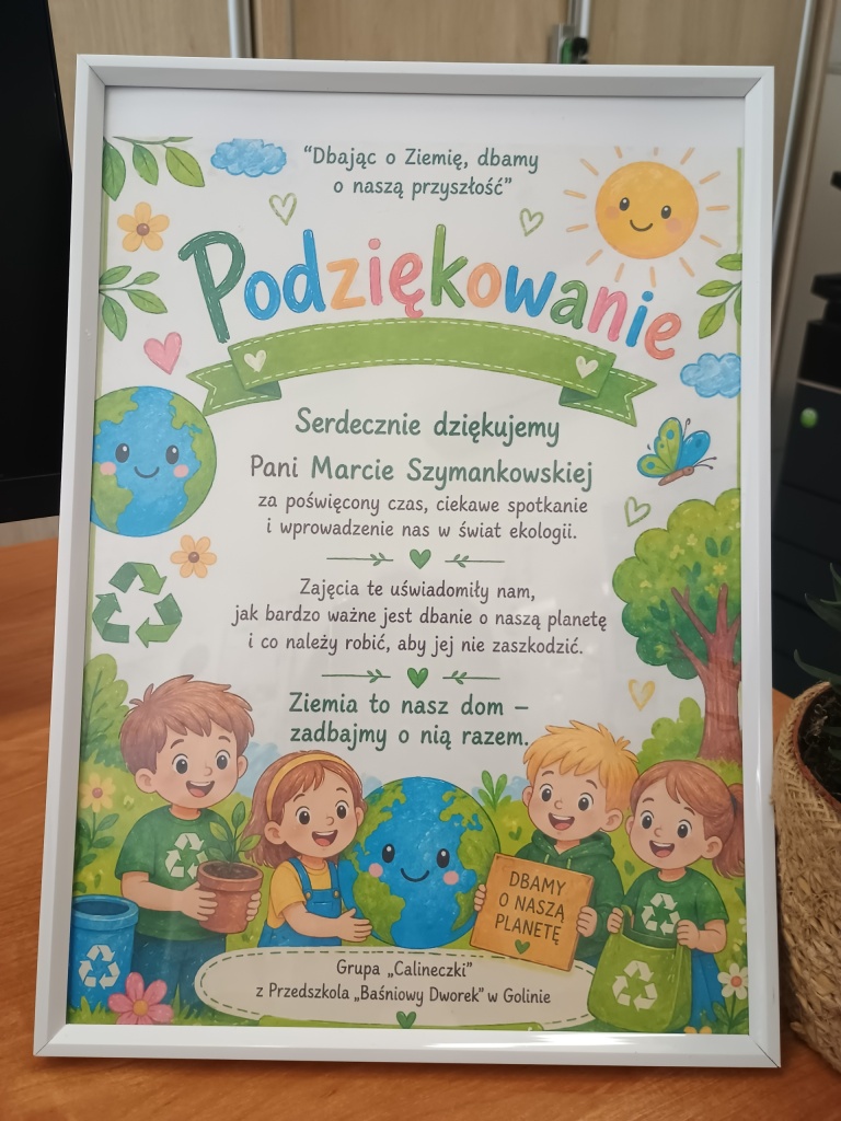 Dbamy o Ziemię i klimat – Doradca Klimatyczny w Przedszkolu „Baśniowy Dworek” w Golinie