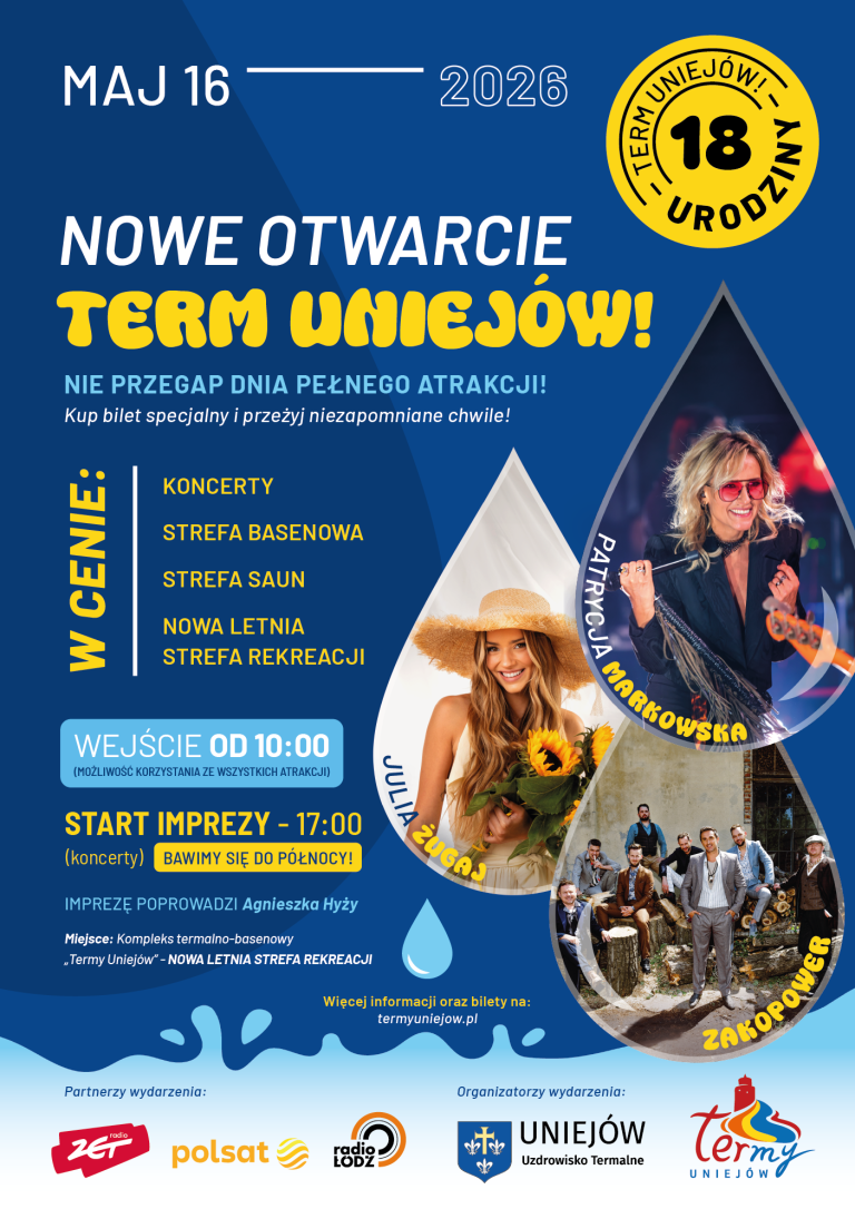 Termy Uniejów świętują 18. urodziny!