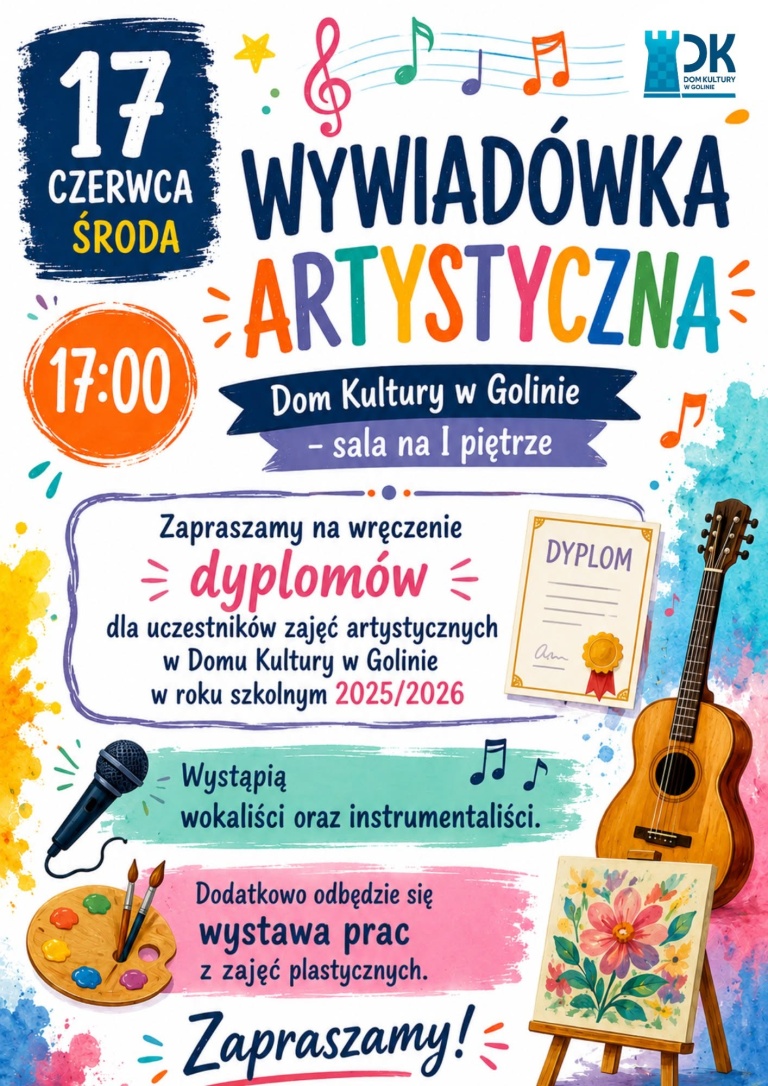 Wywiadówka Artystyczna 2025/2026 w Domu Kultury w Golinie