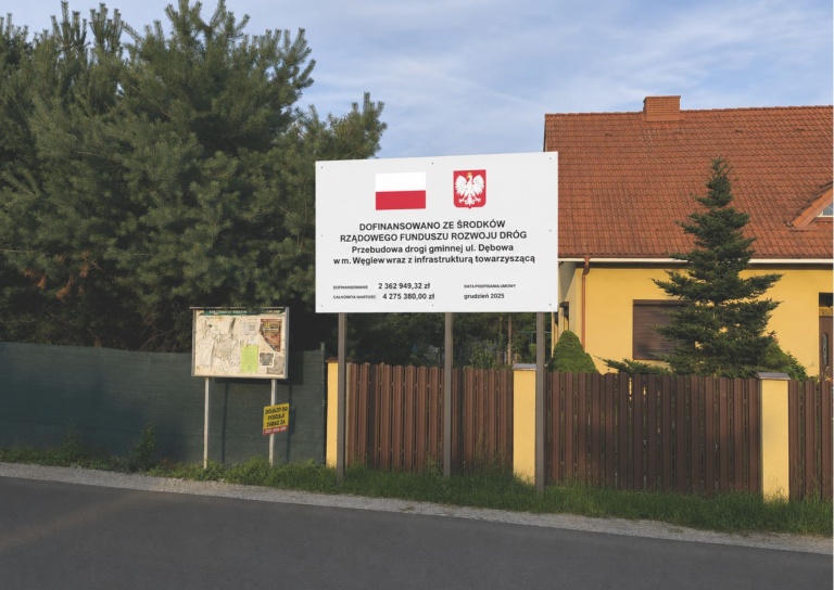 Zakończono przebudowę ul. Dębowej w Węglewie
