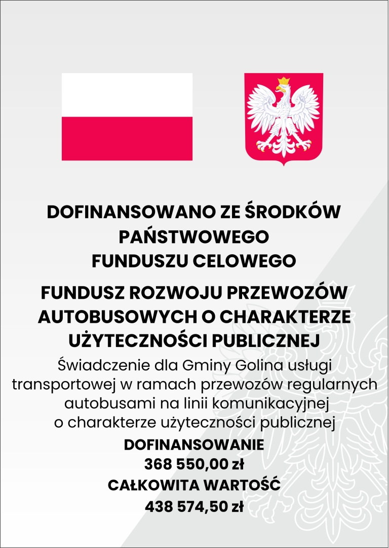 Plakat informacyjny dot.  Funduszu Rozwoju Przewozów Autobusowych na 2023 rok