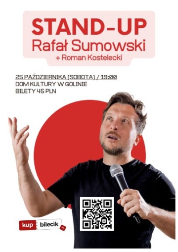 STAND-UP Rafał Sumowski, Dom Kultury w Golinie, 25 października 2025 r.