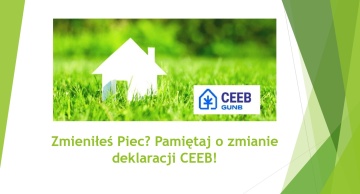 Masz nowe źródło ogrzewania? Zmieniłeś piec? Pamiętaj o wypełnieniu deklaracji CEEB!