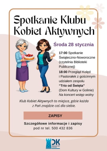 Spotkanie Klubu Kobiet Aktywnych, 28 stycznia 2026 r.