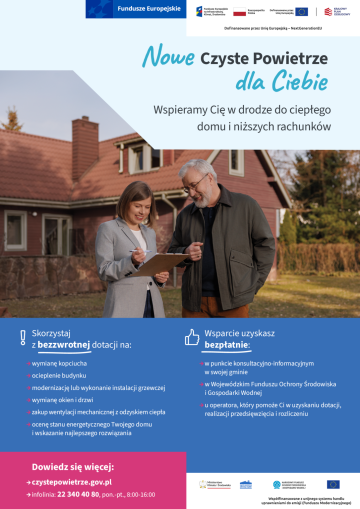 Zapraszamy na bezpłatne konsultacje z Operatorami Programu Czyste Powietrze WFOŚiGW w Poznaniu.