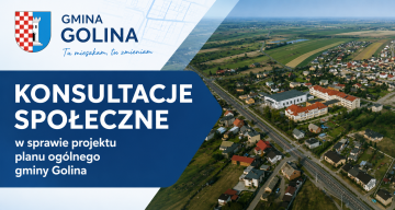 Konsultacje społeczne w sprawie projektu planu ogólnego gminy Golina