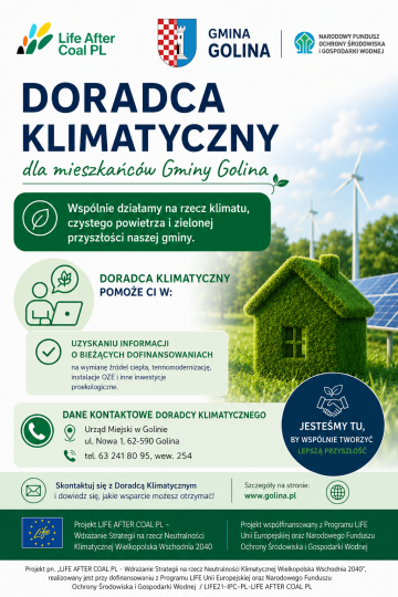 Gminny Doradca Klimatyczny zaprasza do kontaktu
