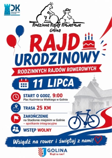 Zapraszamy na wspólne rowerowe świętowanie - Rajd Urodzinowy już 11 lipca 2026 r.!