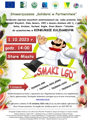 Zapraszamy do udziału w konkursie kulinarnym "Smaki LGD"