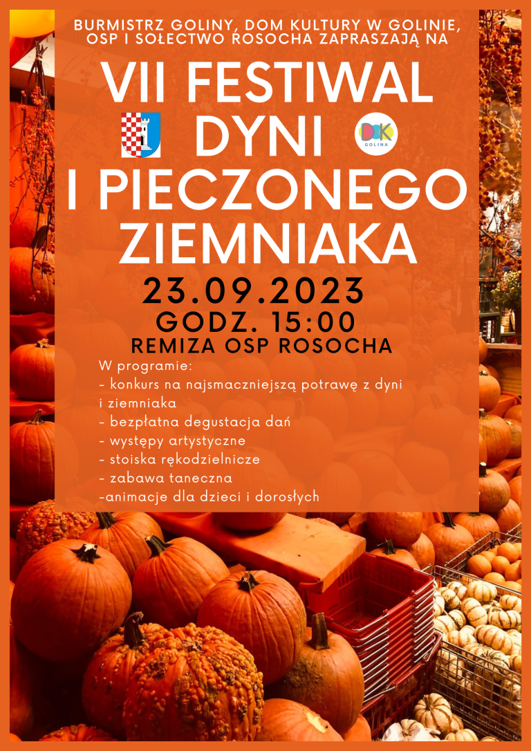 VII Festiwal Dyni i Pieczonego Ziemniaka 23 września 2023 r.