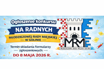 Ogłoszenie o konkursie na radnych Młodzieżowej Rady Miejskiej w Golinie
