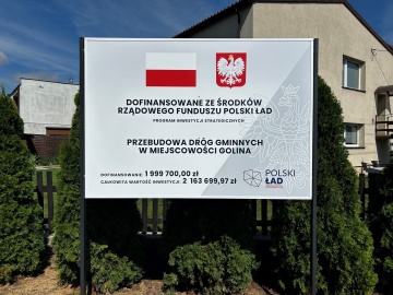 Zakończono przebudowę  ul. 3 Maja i Z. Nałkowskiej w Golinie