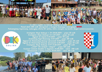 Podsumowanie Wakacji 2024 z Domem Kultury w Golinie