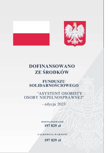 „Asystent osobisty osoby z niepełnosprawnością” – edycja 2023