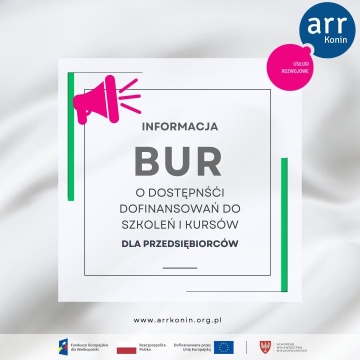 Agencja Rozwoju Regionalnego S.A. w Koninie zaprasza do udziału w projekcie „Usługi rozwojowe – inwestycja w kapitał ludzki w podregionie konińskim”