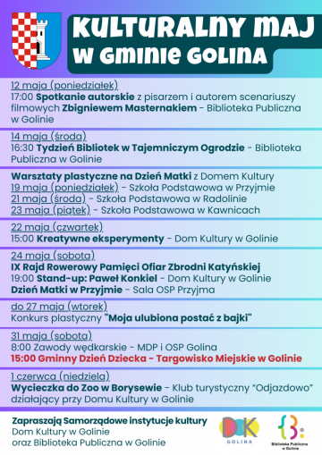 Kulturalny maj w Gminie Golina