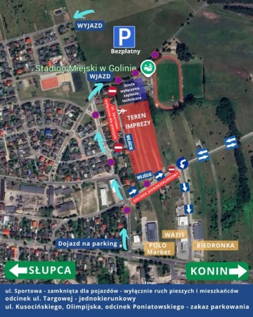 Organizacja ruchu podczas Dni Goliny - 19-20 lipca