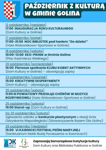 Oferta Samorządowych Instytucji Kultury na październik