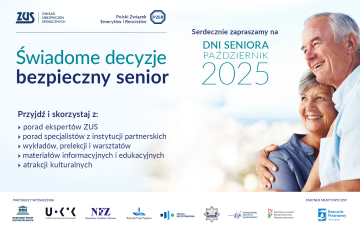 Dni Seniora w ZUS - Sprawdź, co się będzie działo w Twojej okolicy!